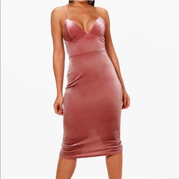 strapless open back dress 7.8 inch Wide Champagne Pink Rose Bridesmaid Bouquet